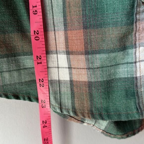 Current/Elliott The Slim Boy Shirt Plaid Long Sleeve Button Down - Picture 8 of 8